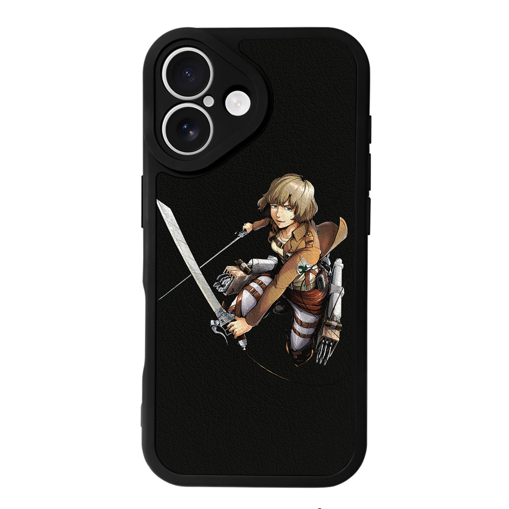 （画像用） 進撃の巨人 ヒツチ Attack on Titan Hitch 【iPhone 16シリーズ対応】シリコンスマホケース（レザー調） 材質：シリコン